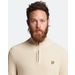 Lyle&Scott Geribbelde trui met rits Taupe S