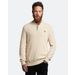 Lyle&Scott Geribbelde trui met rits Taupe S