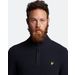 Lyle&Scott Geribbelde trui met rits Dark Navy S