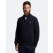 Lyle&Scott Geribbelde trui met rits Dark Navy S