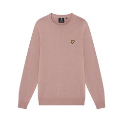 Lyle&Scott Crew Neck Cotton Merino Trui Mauve Dusk S