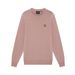 Lyle&Scott Crew Neck Cotton Merino Trui Mauve Dusk S