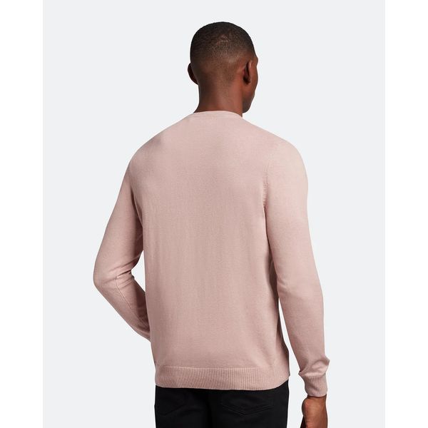 Lyle&Scott Crew Neck Cotton Merino Trui Mauve Dusk S