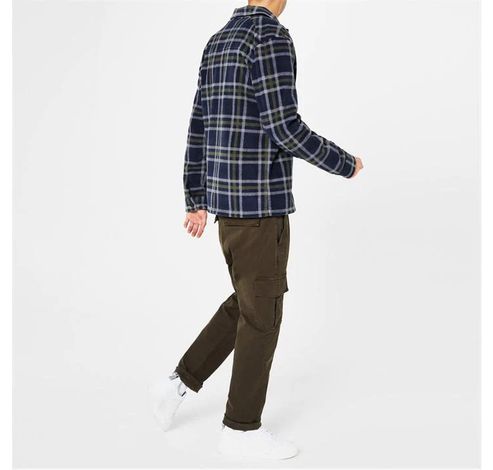 Fleece Overhemd Dark Navy Check S  Lyle&Scott