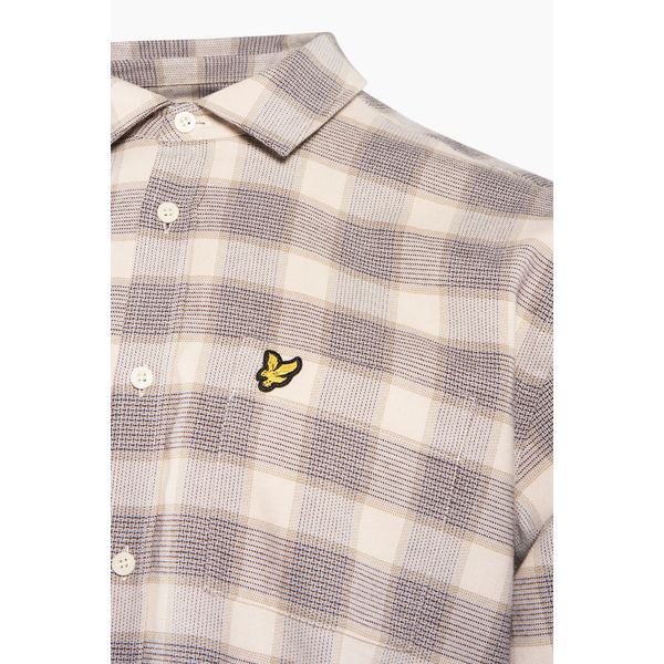 Lyle&Scott Check Overhemd Taupe S