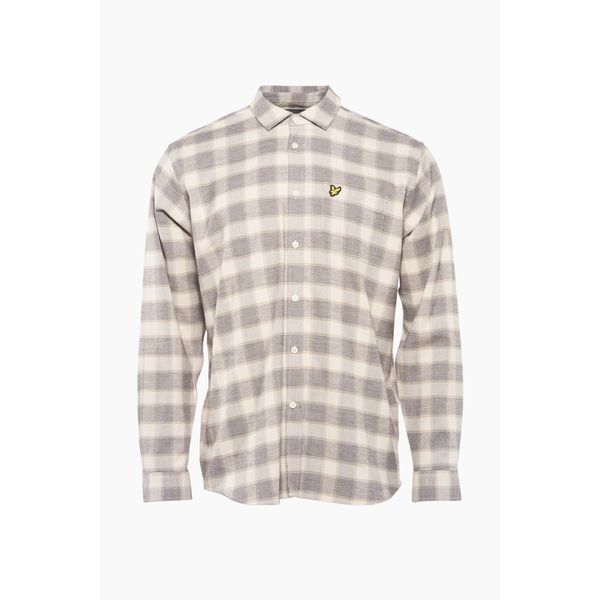 Lyle&Scott Check Overhemd Taupe M