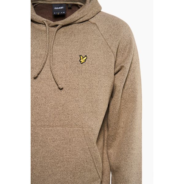 Lyle&Scott End On End Oversized Hoodie Khaki Smoke/Sediment S