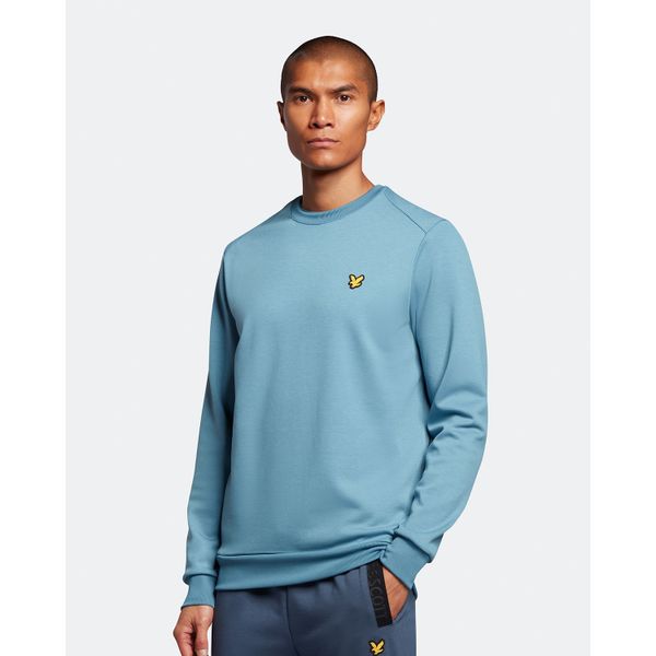 Lyle&Scott Sportieve fleecetrui met ronde hals Nebula S