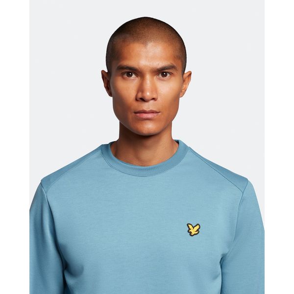 Lyle&Scott Sportieve fleecetrui met ronde hals Nebula S