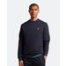 Lyle&Scott Sportieve fleecetrui met ronde hals Dark Navy S