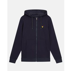 Lyle&Scott Sportieve fleece hoodie met volledige ritssluiting Dark Navy S