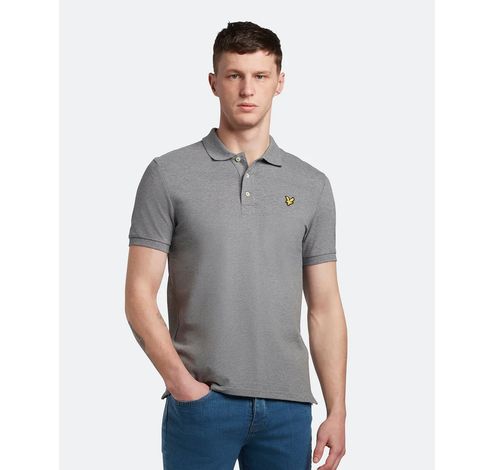 Effen poloshirt Mid Grey Marl S  Lyle&Scott