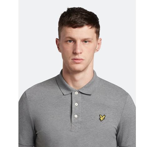 Effen poloshirt Mid Grey Marl S  Lyle&Scott