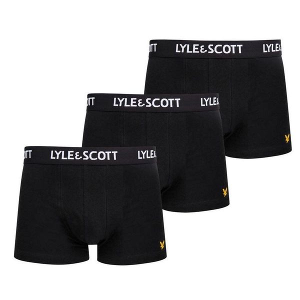 Lyle&Scott Barclay 3 pack Boxershorts Zwart S