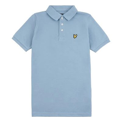 Junior Classic Poloshirt Denim 8/9Y  Lyle&Scott