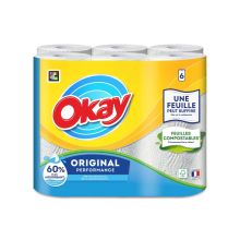 Keukenrol 2-laags 6x