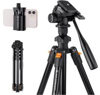 Tripod 162cm w/ Videohead And Phone Holder 