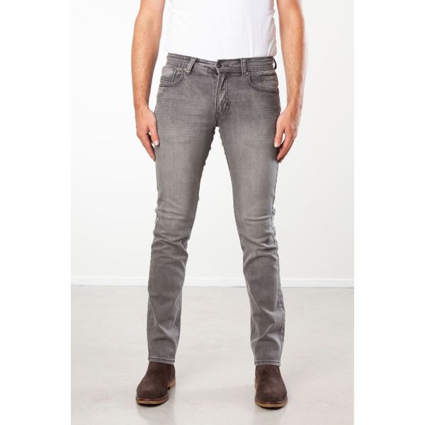 New Star JV-SLIM Grey NS Pants Slim Fit Stretch Denim Slimfit 33-32