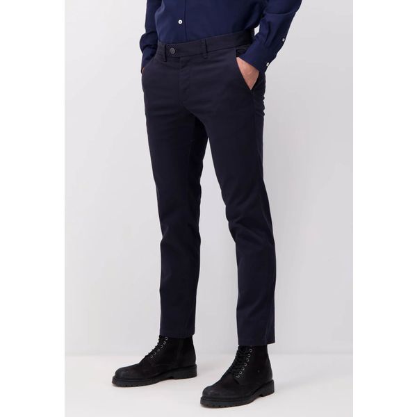 Fynch-Hatton Chino Broek Stretchkatoen Dark Navy 30-32