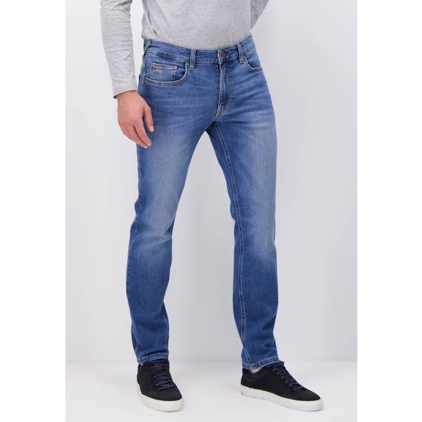 Fynch-Hatton Moderne taps toelopende jeans Light Blue 35-34