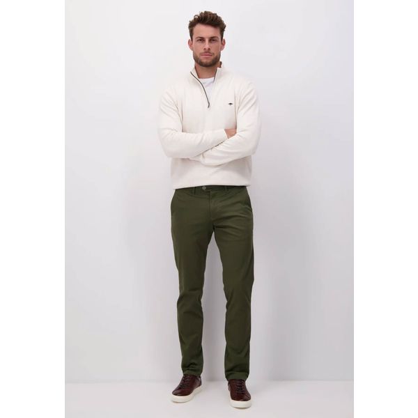 Fynch-Hatton Chino Broek Stretchkatoen Olive 30-32