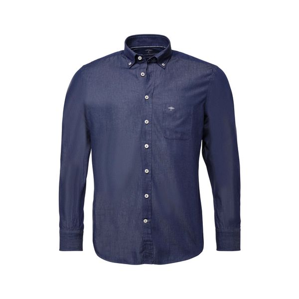 Fynch-Hatton Overhemd van superzacht katoen met button-down kraag Dark Navy L