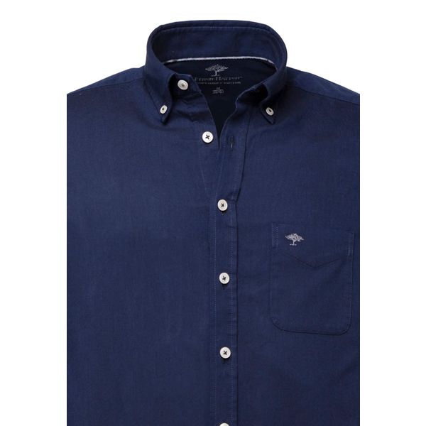 Fynch-Hatton Oxford overhemd van zacht katoen Navy L