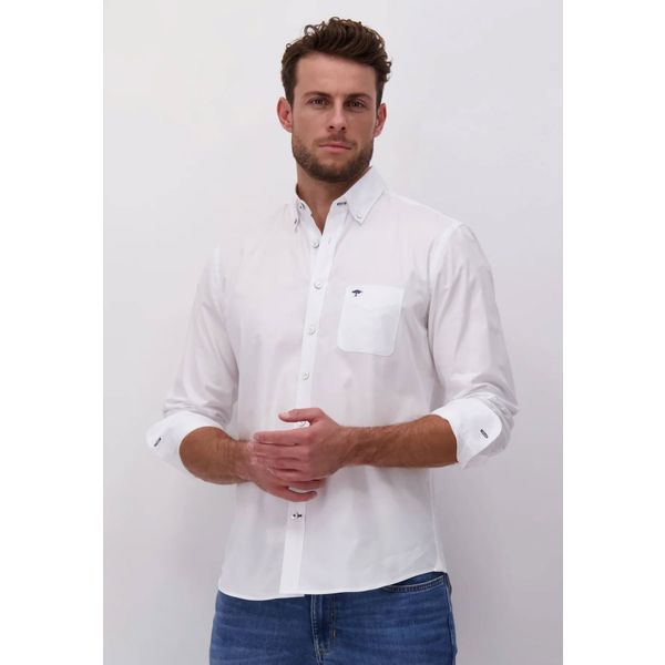 Fynch-Hatton Oxford overhemd van zacht katoen White L