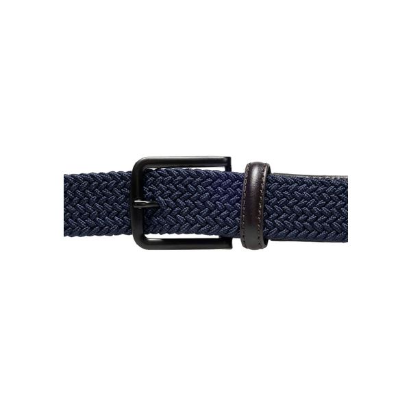 Fynch-Hatton Elastische gevlochten riem 35mm Night Blue maat 115