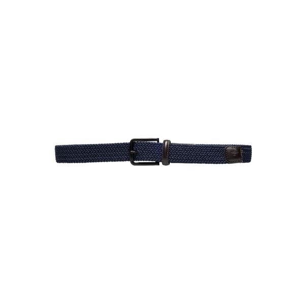 Fynch-Hatton Elastische gevlochten riem 35mm Night Blue maat 115