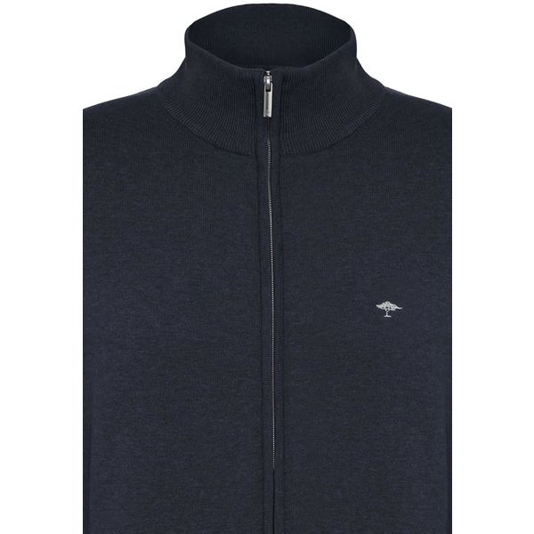 Fynch-Hatton Vest van fijn katoen Navy XXL