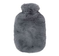 Warmwaterkruik met extra zachte fleece hoes olijfgroen 2l 