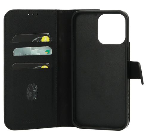 Leather 2 in1 Wallet Case iPhone 15 Pro Max Black     Mobiparts