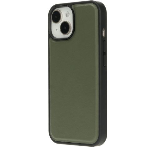 Leather 2 in1 Wallet Case iPhone 15 Green     Mobiparts