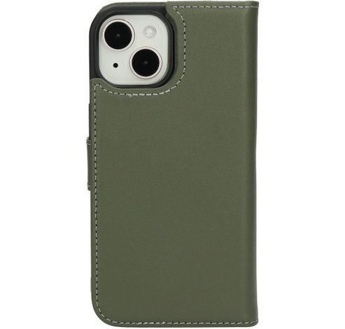 Leather 2 in1 Wallet Case iPhone 15 Green     Mobiparts