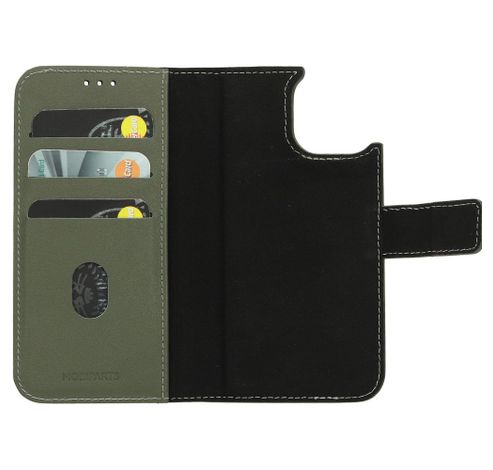 Leather 2 in1 Wallet Case iPhone 15 Green     Mobiparts