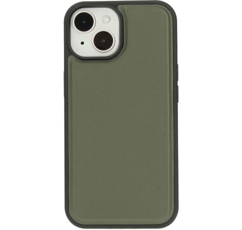 Leather 2 in1 Wallet Case iPhone 15 Green     Mobiparts