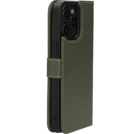 Leather 2 in1 Wallet Case iPhone 15 Pro Max Green     Mobiparts