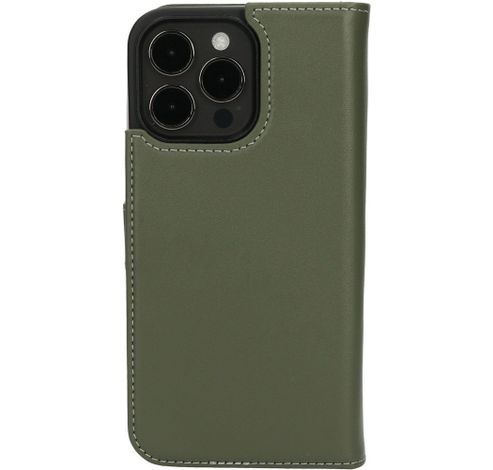 Leather 2 in1 Wallet Case iPhone 15 Pro Max Green     Mobiparts