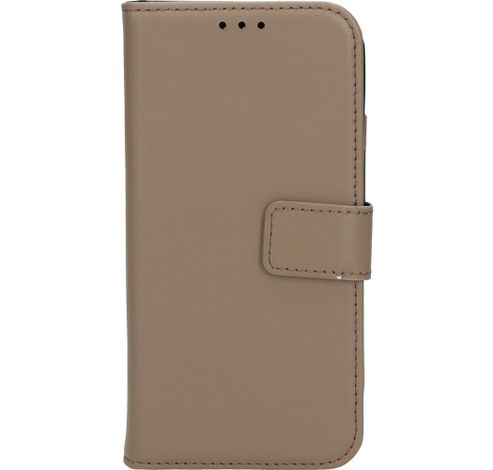 Leather 2 in1 Wallet Case iPhone 15 Taupe     Mobiparts