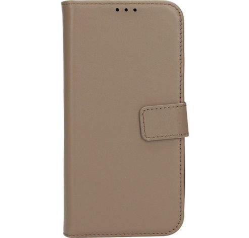 Leather 2 in1 Wallet Case iPhone 15 Pro Max Taupe     Mobiparts