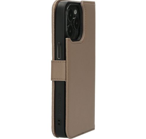 Leather 2 in1 Wallet Case iPhone 15 Pro Max Taupe     Mobiparts