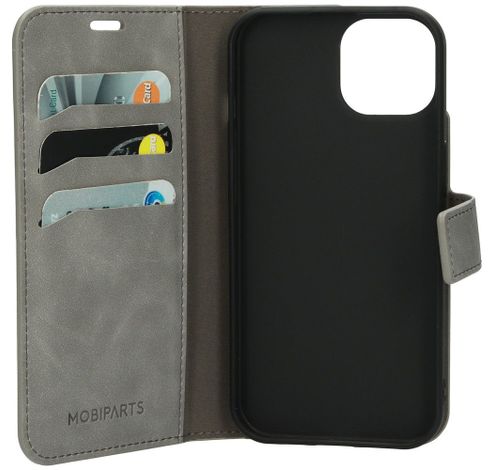 Classic Wallet Case Apple iPhone 15 Grey   Mobiparts