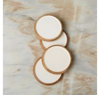 Glasonderzetter Madras curva  round coasters 4 stuks 