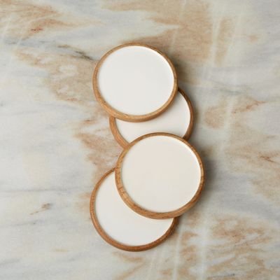 Glasonderzetter Madras curva  round coasters 4 stuks  Be Home