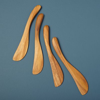 Smeermes Iviss teak  spreaders - 4 stuks 