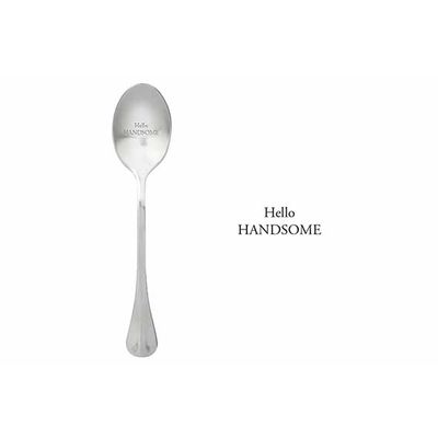 One Message Spoon Set6 Hello Handsome   ONE MESSAGE SPOON