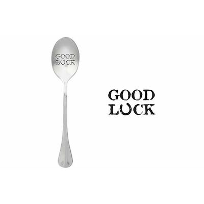 One Message Spoon Set6 Good Luck   ONE MESSAGE SPOON