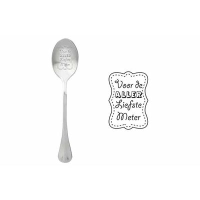 One Message Spoon Set6 Voor De Aller Liefste Meter  ONE MESSAGE SPOON