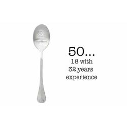 ONE MESSAGE SPOON One Message Spoon Set6 50... 18 With 32 Years Experience 